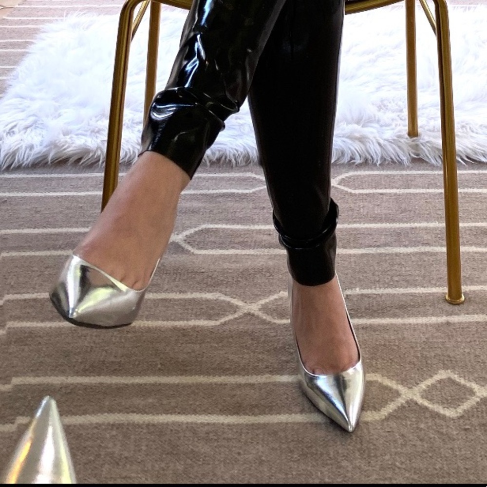 Giuseppe Zanotti silver mirrored leather pumps - Picture 4 of 7